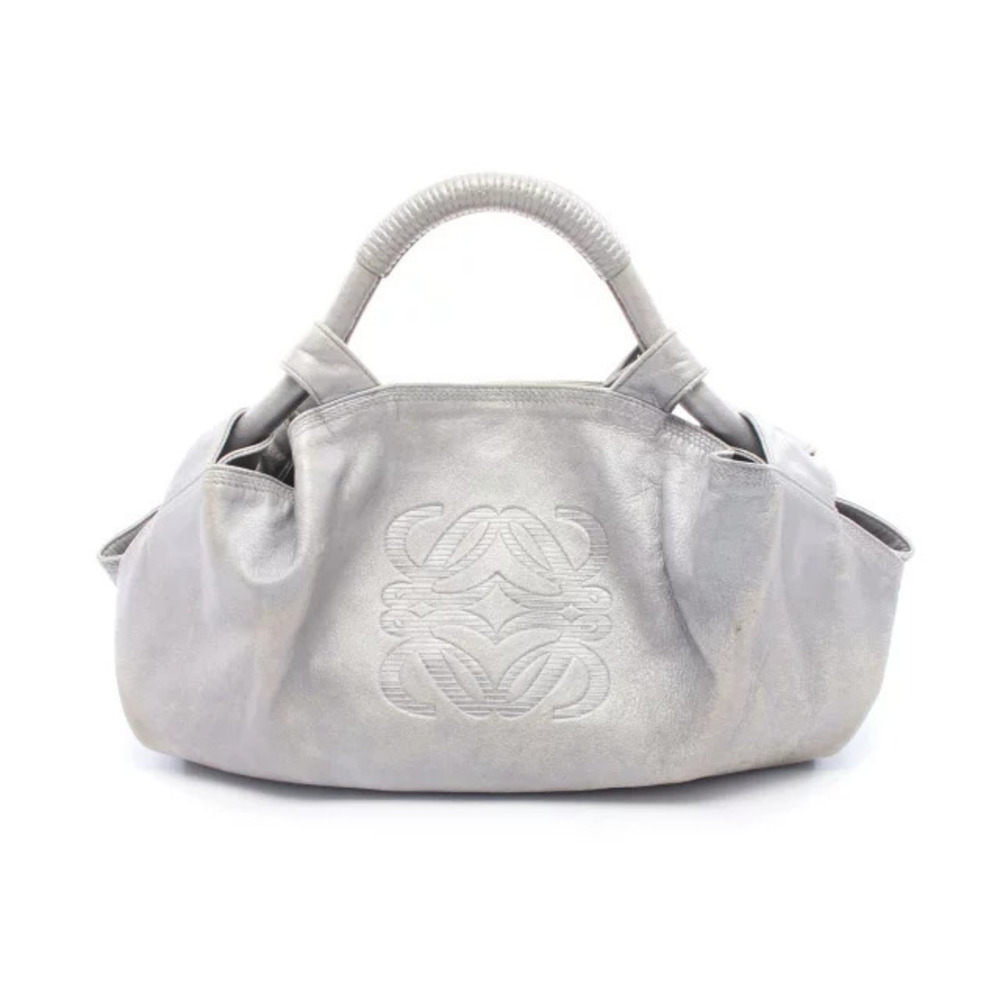 Loewe Nappa Aire Handbag Leather Silver Tone